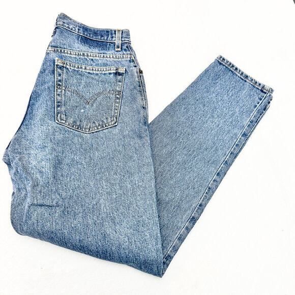 Levi's 550 Vintage Women Relaxed Fit Tapered Leg Denim Jeans Size 12 Misses - Picture 8 of 8